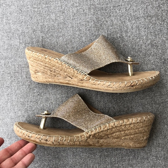 Worn once! - WHITE MOUNTAIN ‘Beachball’ Women's Wedge Sandals - Picture 3 of 12